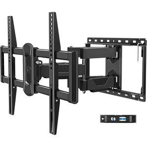 Up to 80" Inches Very Strong Double Arm TV Bracket Tilt and Swivel Full Motion Elegant Design Tv Mount/ Tv Stands Suitable for 32" to 80" TV Set 
