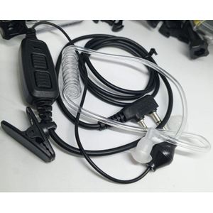 Premium Covert Earpiece with Mic and Acoustic Tube for Professional Baofeng Radio Communication