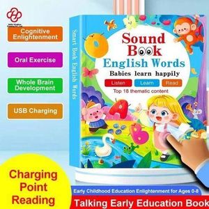 English Learning Sound Book for Babies and Toddlers / Electronic Educational Games Sensory Learning Toys for Reading Speech Kids Boy Girl