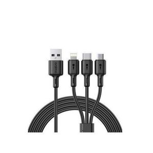 Oraimo Original 3-in-1 USB To Micro USB ,USB Type C And Lightning Charging Cable Tangle Free Fast Charging Data Transfer