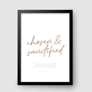 WaKi Chosen And Sanctified Black Frame A2