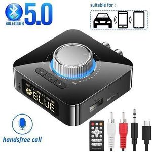 2-in-1 Bluetooth 5.0 Audio Adapter, T-ransmitter & Receiver with Hands-Free Call,2-in-1 Wireless Adapter