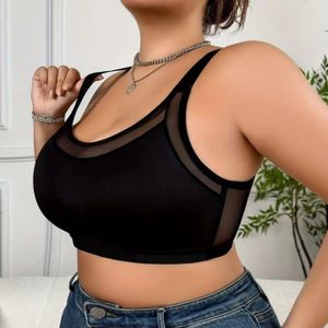 Black Women’s Mesh Sports Bra