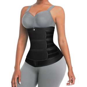 Fashion (Gray,)Women Waist Trainer Cincher 3 Straps - Tummy