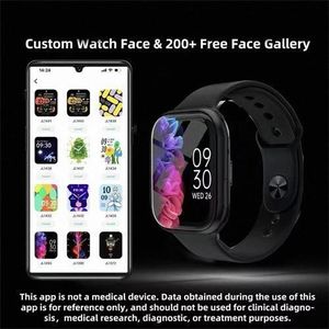 2.2” Full Touch Screen Bluetooth Call Multi Sport Mode Bracelet Blood Pressure, Heart Rate, Sleep Monitoring Men's Watch Fashion Watch
