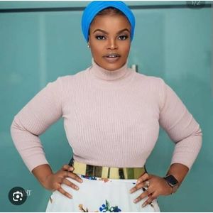 Elegant Ladies' Pull/Full Neck Sweater-Beige