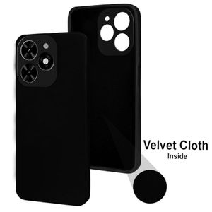 Soft Silicone Back Cover for Infinix Note 40 - Black, anti-fingerprint, anti-scratch, durable silicone case