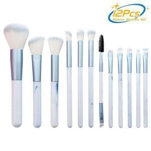 Fashion Makeup Brush Set Powder Brush 12 Pieces Blue