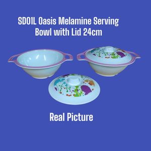 Melamine Serving Bowl With Lid