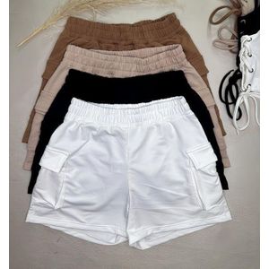 Ladies cargo pockets shorts