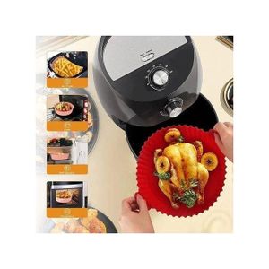 1 Piece Reusable Silicon Air Fryer Liner Basket Tray.