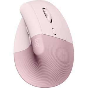 Logitech Lift Vertical Ergonomic Wireless Mouse, Rose Pink, Bluetooth & Logi Bolt Receiver, Silent Clicks, 4000 DPI Precision Sensor, Multi-Device Connectivity, Ergonomic Design for Comfortable All-Day Use