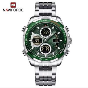 Naviforce Men’s Sports Watch with Chronograph, Date Display & Stainlesssteel Strap