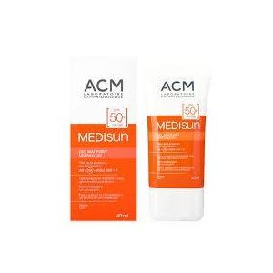 ACM LABORATOIRES DERTMATOLOGIQUE  DERTMATOLOGIQUE Medisun gel matifiant sunscreen SPF 50+ UVB + UVA 40ml