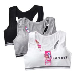Teenage Girl Sports Bra Big Kids Tops Camisole Children Underwear Young Puberty Girls Training Bra For 8-16Years Soft Sponge Cup