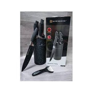 7-Piece Knife Block Set – Ultra Sharp Black Edition