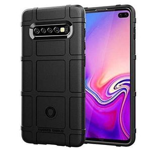 Drop Protection Rugged Shield Armor Case for Samsung Galaxy S10 Plus/Samsung Galaxy S10+ - Black