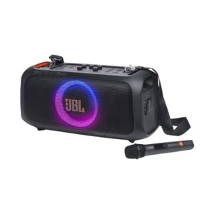 Jbl PARTYBOX ON THE GO ESSENTIAL, 100W PORTABLE BLUETOOTH SPEAKER, WIRELESS MICROPHONE INCLUDED, MONSTROUS BASS, 12H BATTERY, PARTYBOOST ENABLED, IP67 DUST AND WATERPROOF