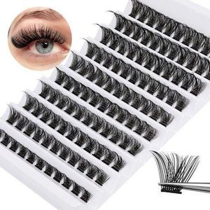 Eyelashes cluster 8_16mm natural fluffy diy lush