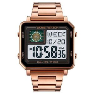 Skmei 2033 Digital Watch square stainless waterproof mens watch