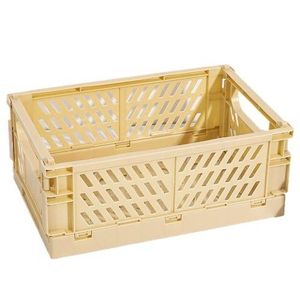 Collapsible Crate Plastic Folding Storage Box Basket