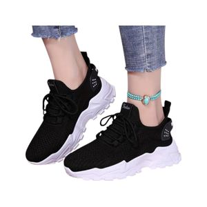 LADIES BREATHABLE CASUAL KNITTED SNEAKERS