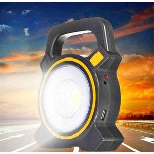 Cob Work 2 In 1 Solar/ USB Rechargeable Multifunction Torch Power Bank