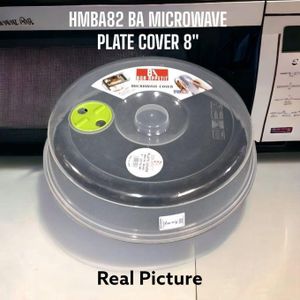 Microwave Plate Covers Clear Plastic Vent Steam Splatter Lid Food Dish 8"