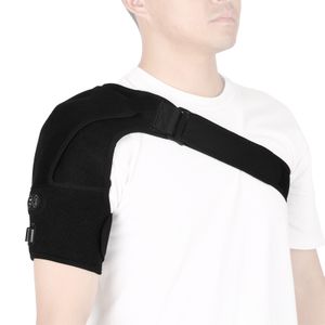 Sx641 Black Sports Double Shoulder Brace Support Strap Wrap Belt Band Pad