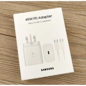 Samsung Galaxy Fast Charger 45W USB C type c to c full Wall Charger Super Fast Adapter Android Phone Charger for Galaxy A17 A07 A16 A15 5G A14 A13 A56 A36 A26 A55 A06 A05s S25 Ultra S24 S23 S22 S21 S20 S10 Z Flip 7 6 5 Z Fold 7 6 5