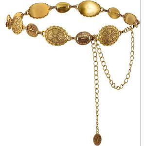 Minimalist Geometric Single-Layer Body Chain, Punk Metal Waist Chain for Women