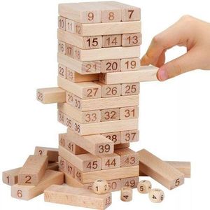 Wooden Jenga Stacking Game – Classic Tumbling Tower Fun For All Ages