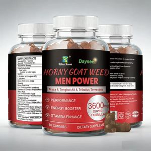 Winstown Horny Goat Weed Gummies for Men (3600mg)  Dietary Supplement for Libido, Erection, Stamina, Endurance, and Sexual Performance