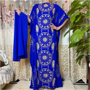 Rhinestone Moroccan Kaftan Robe Women Abaya Dubai African Loose