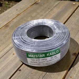 Mat Star 1.5MM 90 Metres Super Quality Stable Performance Twin With Earth Flat Electrical Wiring Cable