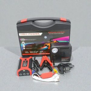 Rechargeable Battery Best Performance Large Capacity Roadside Emergency Device 12V 99800mAh High Capacity Emergency Car Jump Starter Battery Booster Power Bank with Tire Inflator or Air Compressor Pump