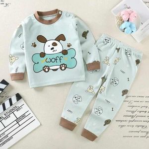  Hot Selling Fancy Wolf Kids Pajamas 2PCS Set 100% cotton breathable and All Season