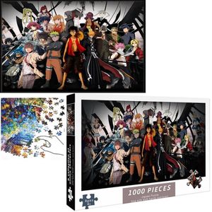 1000 Piece A collection of Anime Characters Jigsaw Puzzle - Thick Board, Brain-Boosting Jigsaw Puzzle