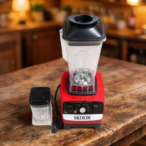 SKOEDI Top Quality High Efficiency Ultra-low Power Consumption 2-in-1 Heavy Duty 4500 Watts 2.5L High Speed 32000 RPM Large Capacity Double Cup Multifunctional Professional Blender & Grinder
