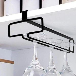 Under the shelf wine glasses rack