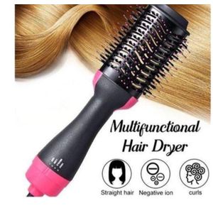 Hair Dryer Blow Dryer Brush in One 4 in 1 Styling Tools Hair Dryer and Styler Volumizer, Hot Air Brush for Drying, Straightening, Curling Pink 
