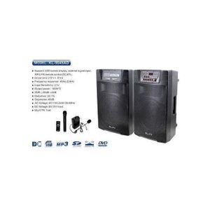 AILIPU  KL-9045AD 2.0 PA speaker box 80000W 2*15inch speaker Outdoor Professional Speaker with Bluetooth,FM Radio,2*Free Wireless Microphone,remote