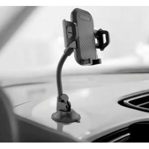 HOSE H-XP335 Car Mobile Phone Bracket – 360° Rotation, Universal Long Arm Suction Mount for Dashboard & Windshield