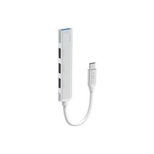 Havit HB41 4 in 1 USB C Hub with USB C to USB A2.0 & USB A3.0- Multiport Type-C Adapter with USB 3.0 Ports for Laptops, Data Transfer, and Peripheral Connectivity