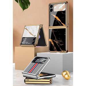 Luxury Marble Cover for Samsung Galaxy Z Flip 3 – Stylish Shockproof Case with Built-in Screen Protector & Camera Lens Cover