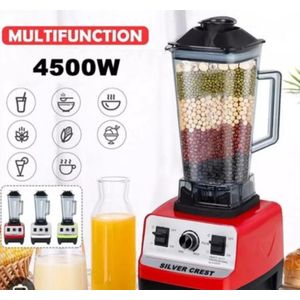 SILVER CREST Original 4500W SilverCrest 2 Litre Professional 2in1 Juice Blender and Crusher with Six Blade High Speed Motor for Ice Crushing Smoothies ,Juicing  and Grinding
