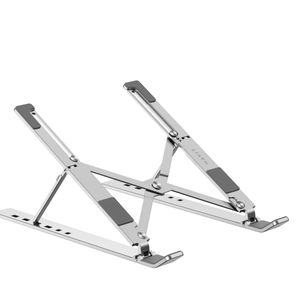 Havit Foldable Laptop Stand-6-Level Height & Angle Adjustable, Foldable Portable Design, Aluminum Alloy Construction, Anti-Slip Silicone Pads, Ergonomic Cooling Design, Supports up to 15.6" Laptops, Lightweight & Sturdy