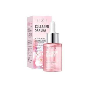 SADOER Collagen Sakura Elastic Moist Hydrate Serum. 4X Hydration, Skin Elasticity & Barrier Strength. 99% Collagen Sakura Extract