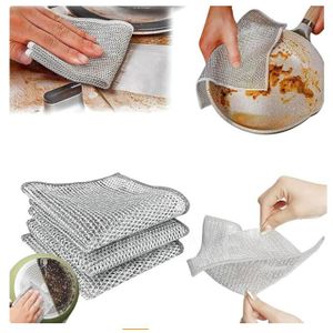 10pc Pack Silver Rag Double Sided Cleaning Pads