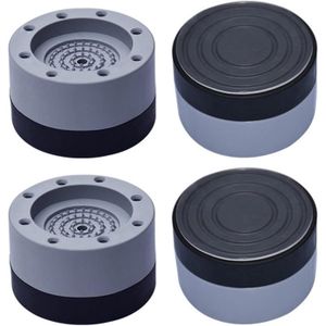 4 Pcs Universal Anti-Vibration & Anti-Walk Pads for Washing Machine, Dryer & Fridge - Noise Reducing Rubber Shock Absorbers